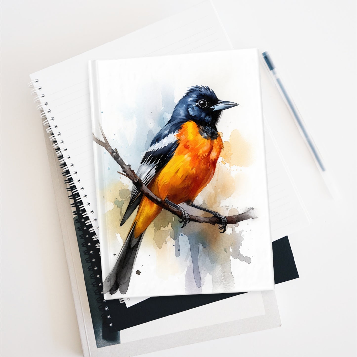 Baltimore Oriole Watercolor - Journal