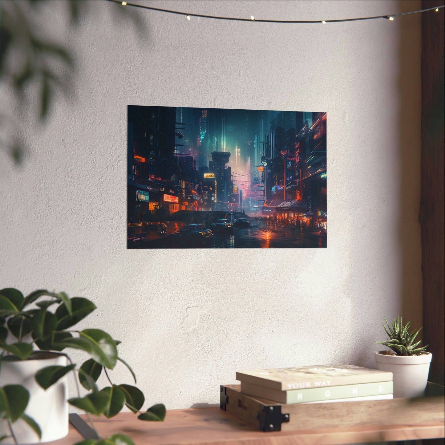 "Neon Futurism City" - Poster