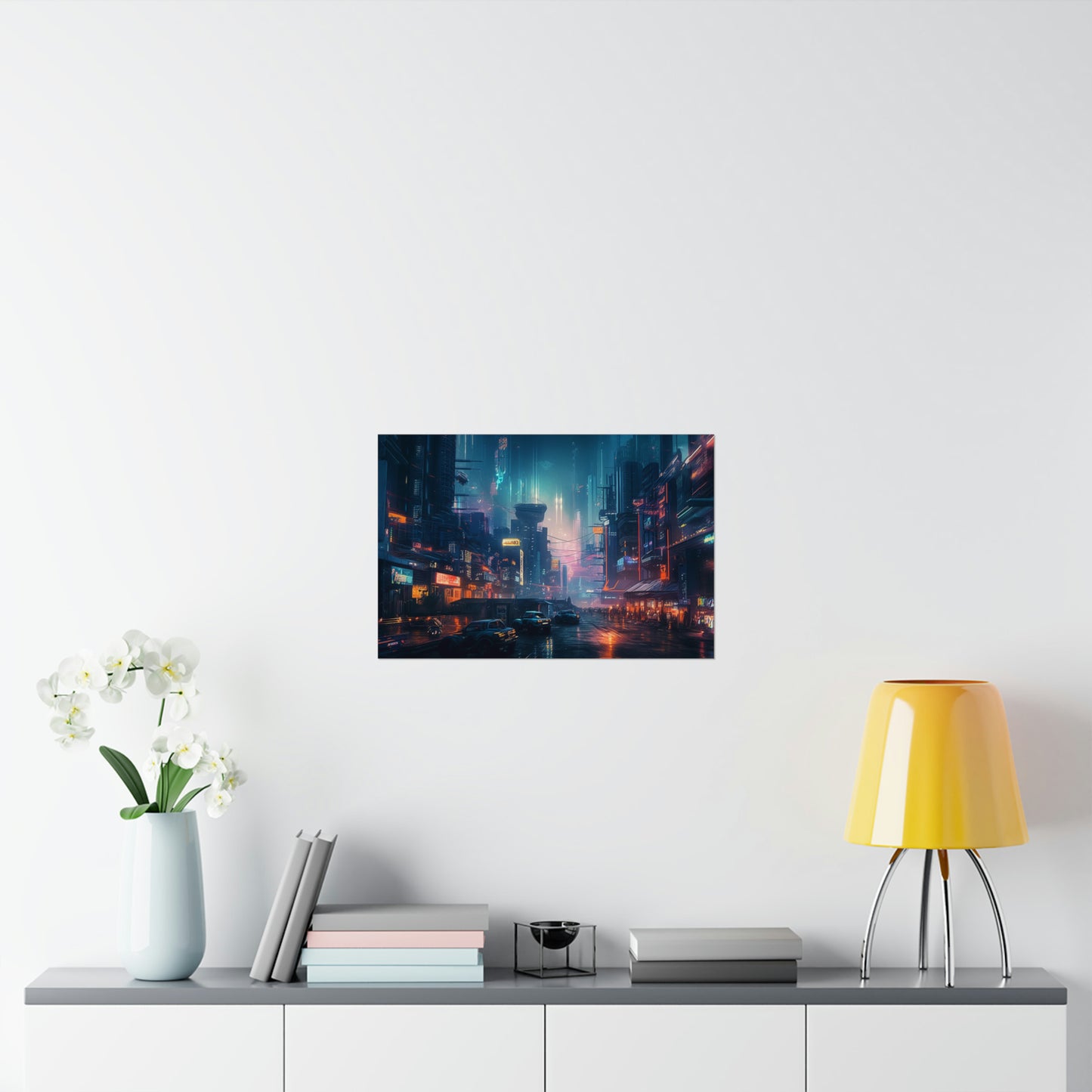 "Neon Futurism City" - Poster