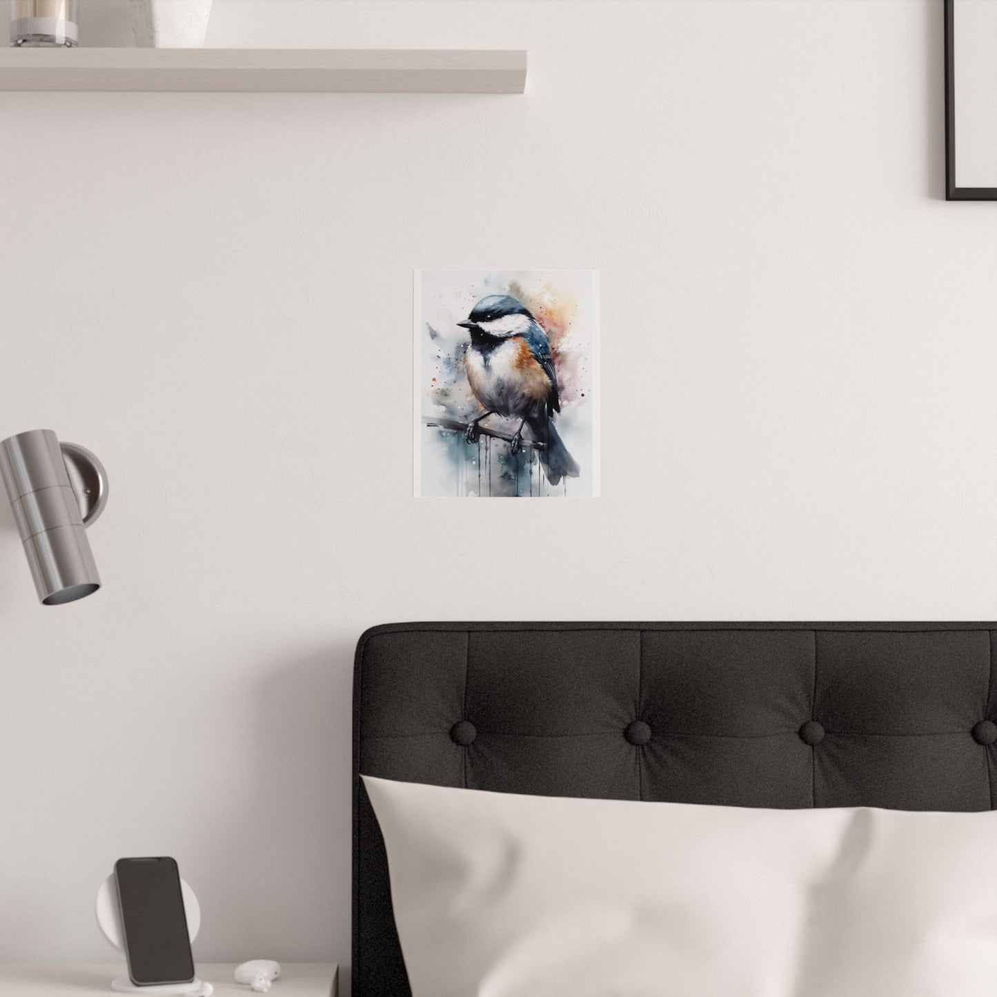 Chickadee Watercolor - Poster