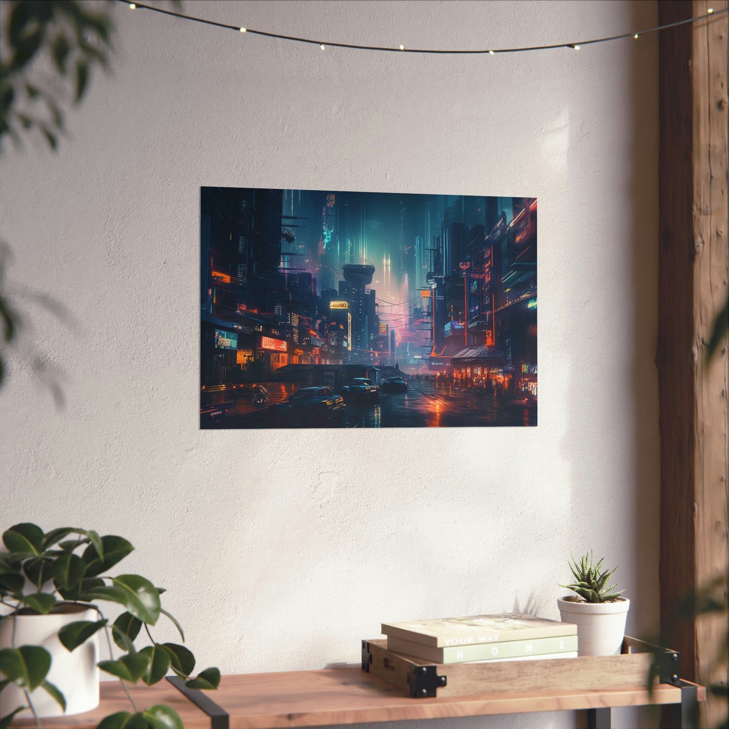 "Neon Futurism City" - Poster